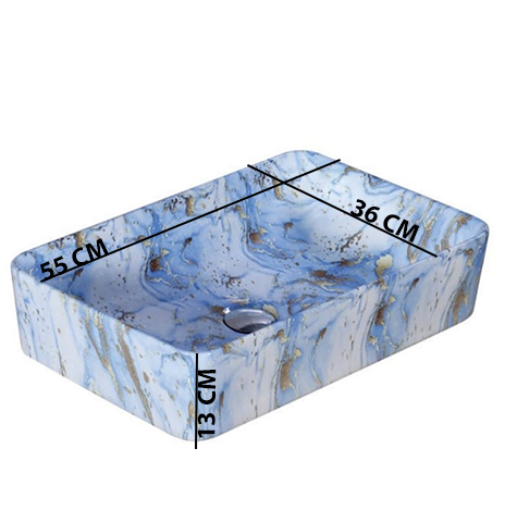 MS-2420 XYLOAN TABLE TOP BASIN GLOSSY (22"X14") - Image 3