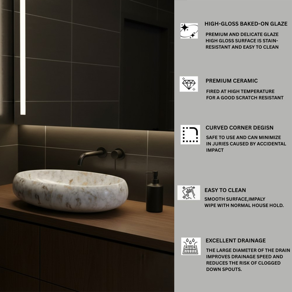 MS-2503 XYLOAN TABLE TOP BASIN MATT (24"X16") - Image 4