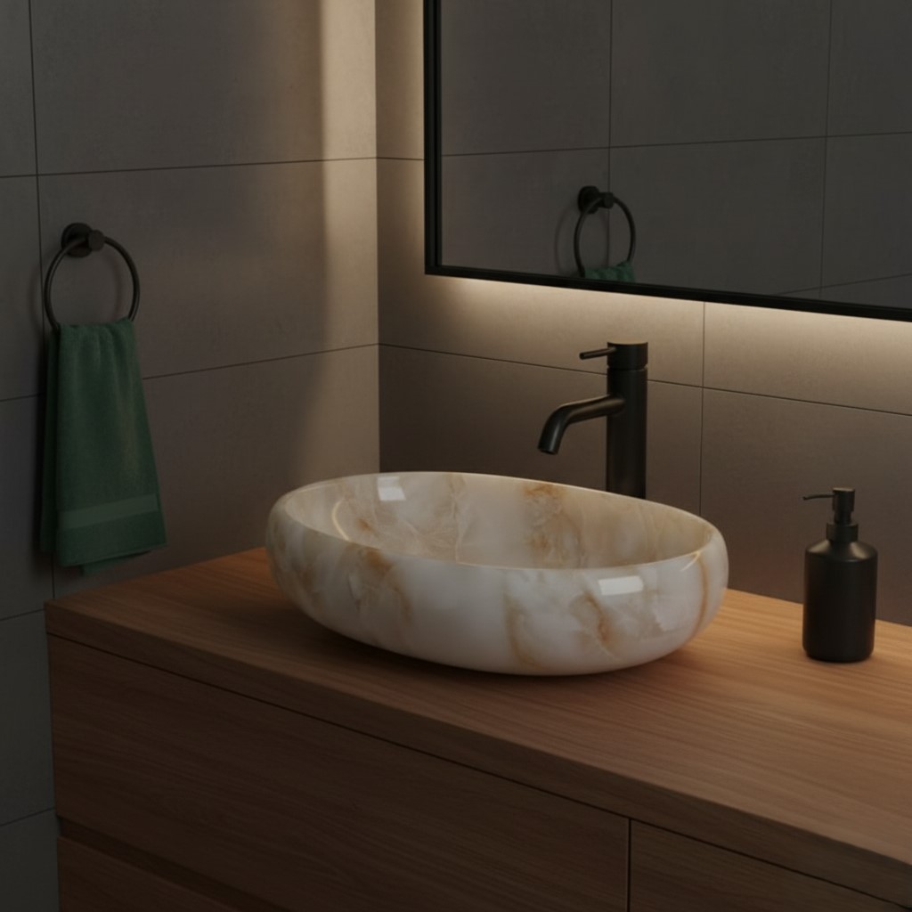 MS-2509 XYLOAN TABLE TOP BASIN GLOSSY (24"X16") - Image 2