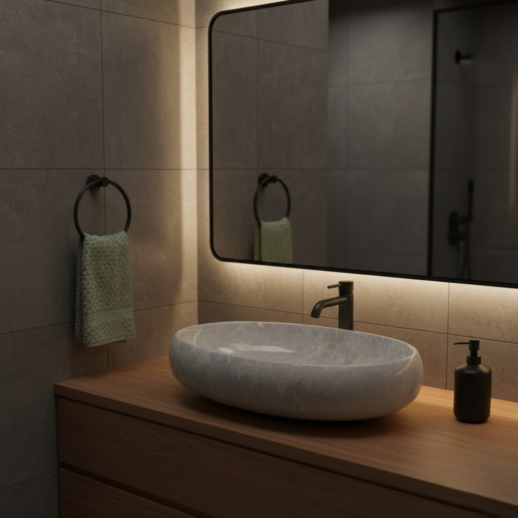 MS-2514 XYLOAN TABLE TOP BASIN GLOSSY (24"X16") - Image 2