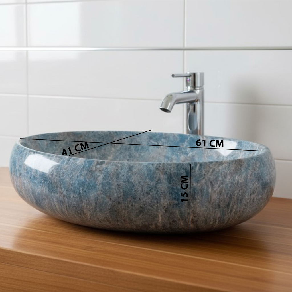 MS-2515 XYLOAN TABLE TOP BASIN GLOSSY (24"X16") - Image 3