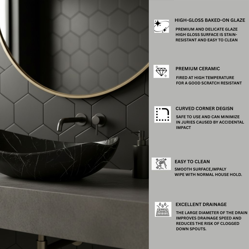 MS-2601 XYLOAN MODERN TABLE TOP BASIN (22"X15") - Image 4