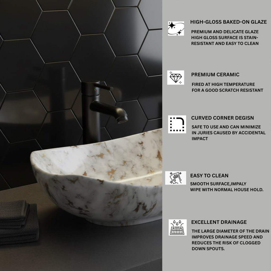 MS-2602 XYLOAN MODERN TABLE TOP BASIN GLOSSY (22"X15") - Image 4