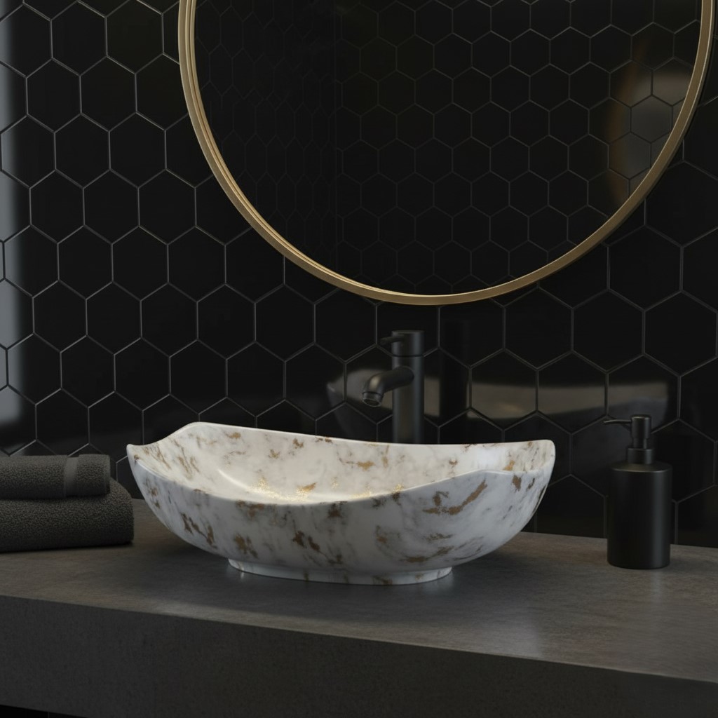 MS-2603 XYLOAN MODERN TABLE TOP BASIN MATT (22"X15") - Image 2