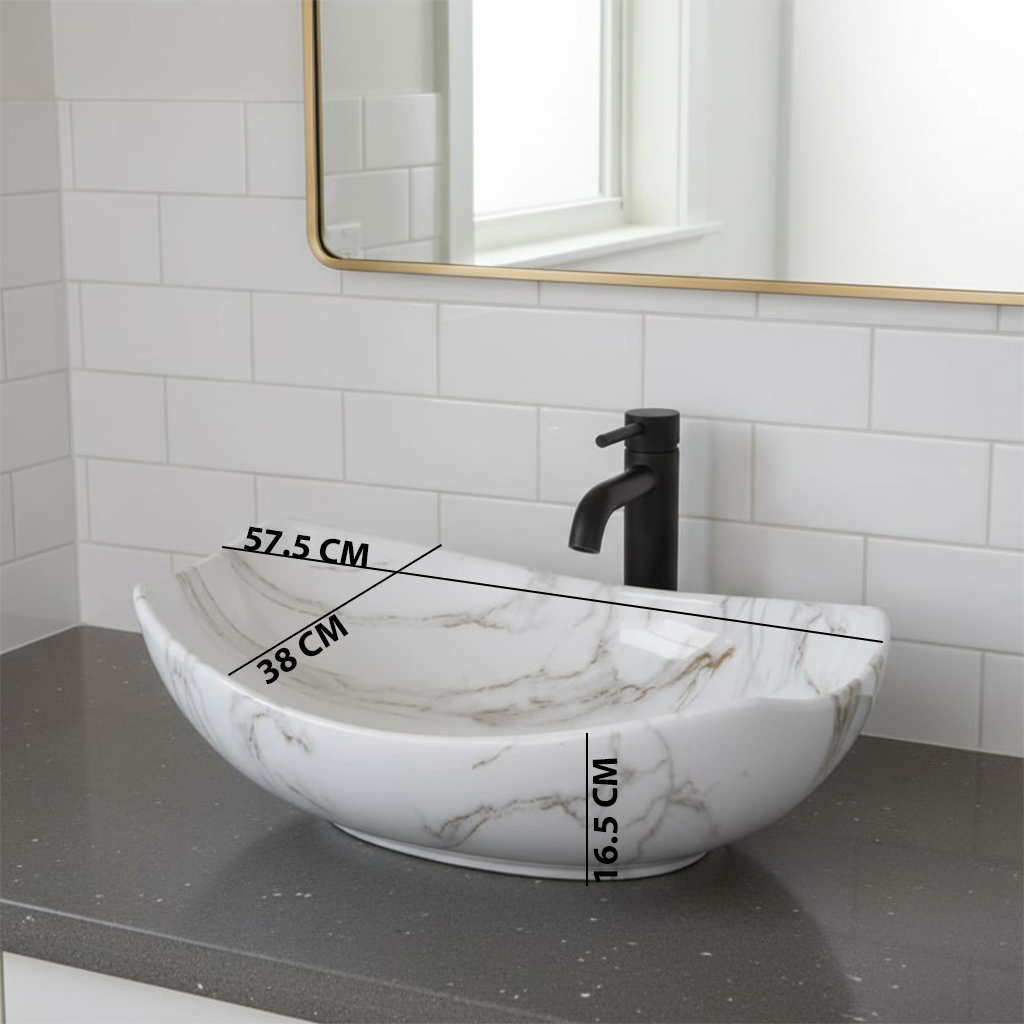 MS-2604 XYLOAN MODERN TABLE TOP BASIN GLOSSY (22"X15") - Image 3