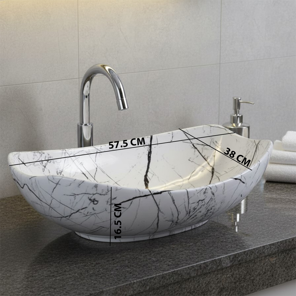MS-2606 XYLOAN MODERN TABLE TOP BASIN GLOSSY (22"X15") - Image 3