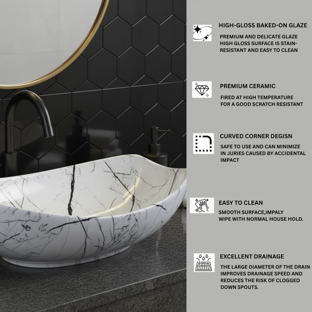 MS-2606 XYLOAN MODERN TABLE TOP BASIN GLOSSY (22"X15") - Image 4