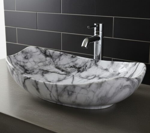 MS-2607 XYLOAN MODERN TABLE TOP BASIN GLOSSY (22"X15")