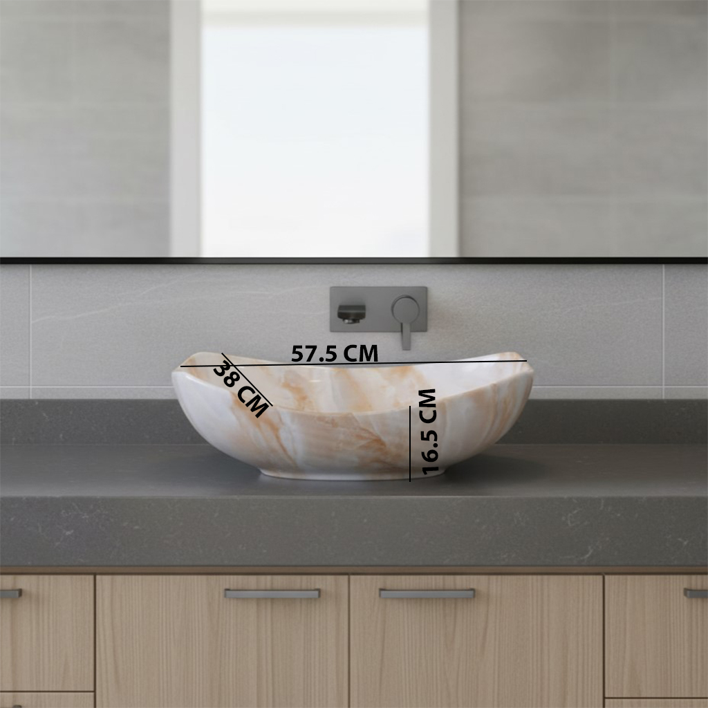 MS-2609 XYLOAN MODERN TABLE TOP BASIN GLOSSY (22"X15") - Image 3