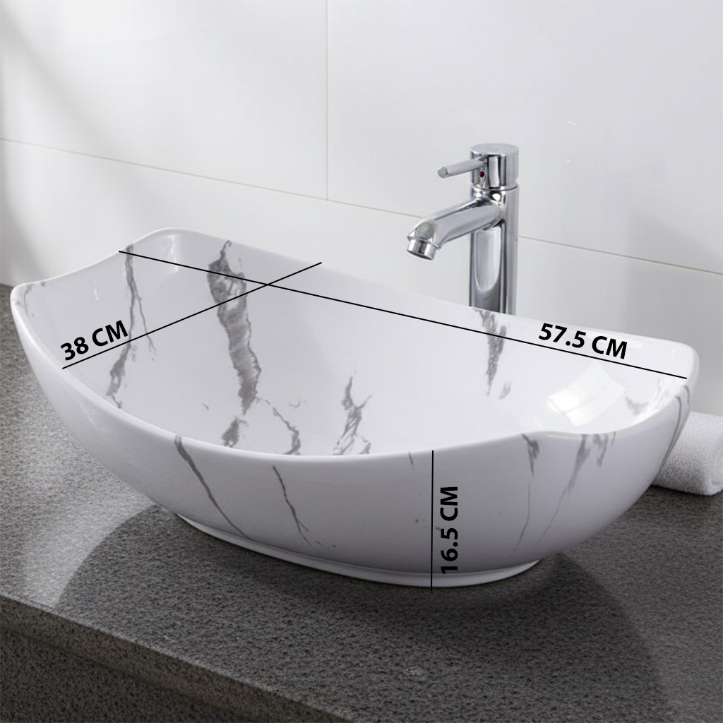 MS-2610 XYLOAN MODERN TABLE TOP BASIN GLOSSY (22"X15") - Image 3