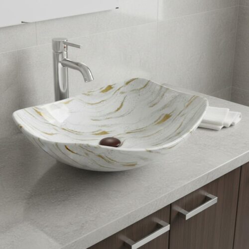 MS-2612 XYLOAN MODERN TABLE TOP BASIN GLOSSY (22"X15")