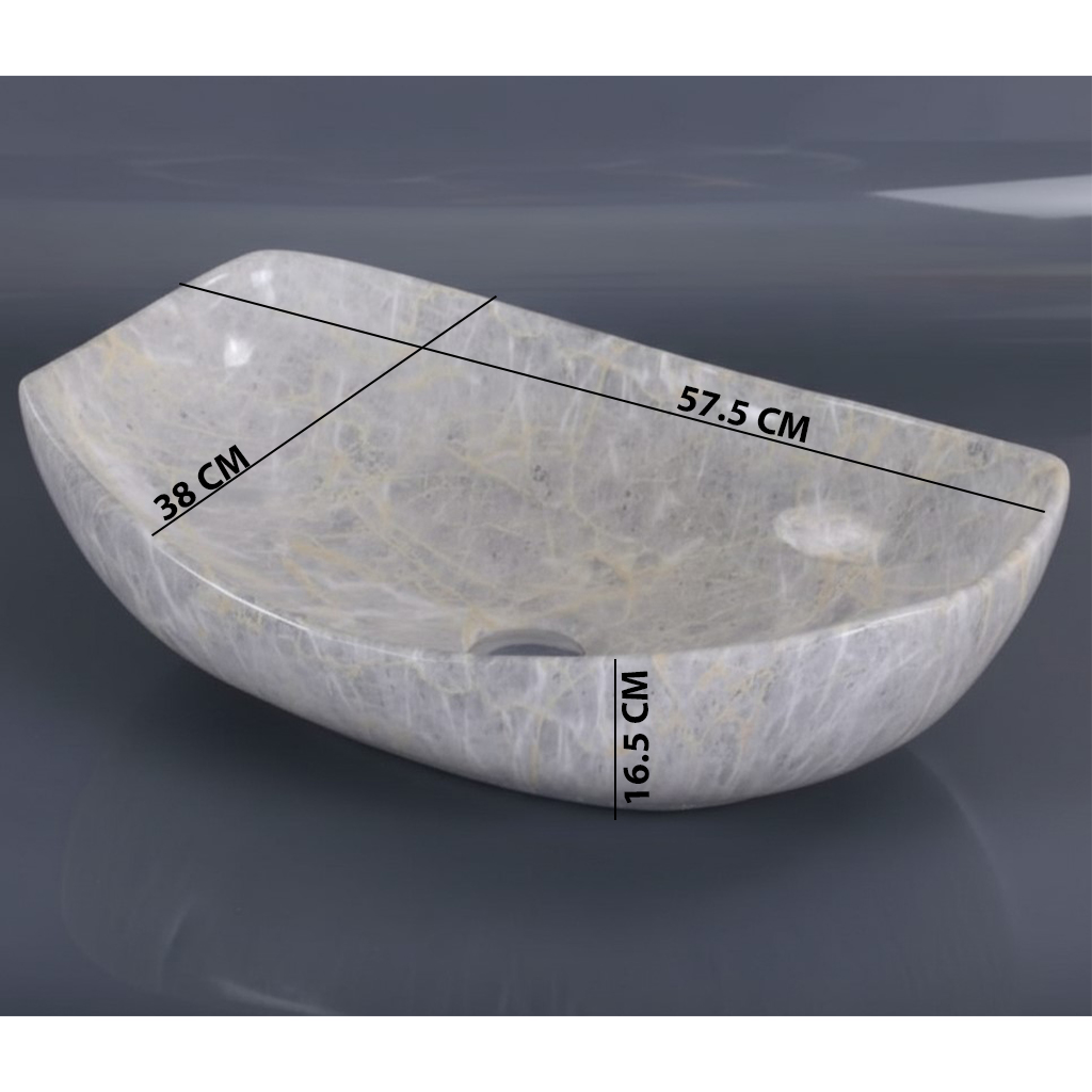 MS-2614 XYLOAN MODERN TABLE TOP BASIN GLOSSY (22"X15") - Image 3