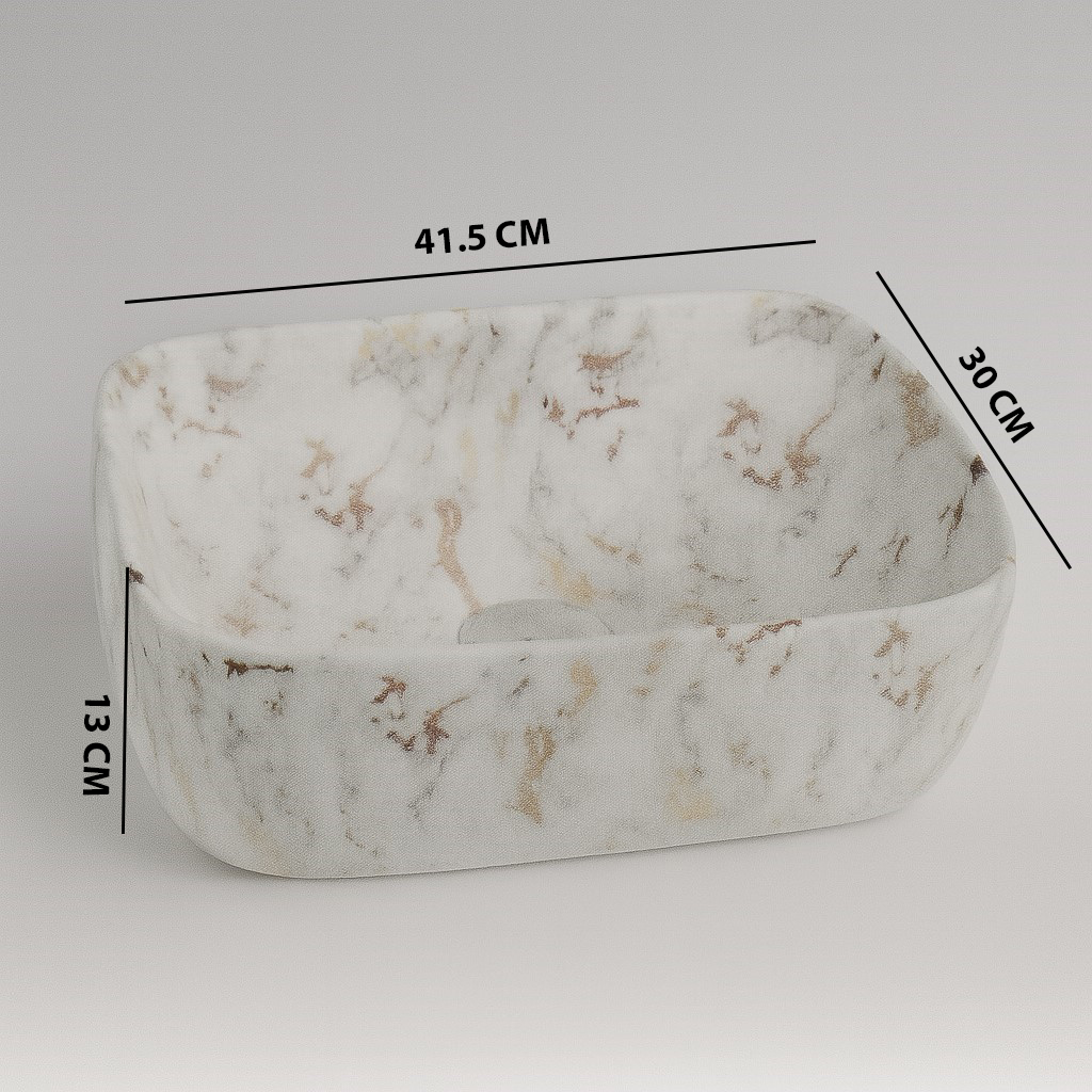 MS-302 XYLOAN TABLE TOP BASIN MATT (16"X12") - Image 3