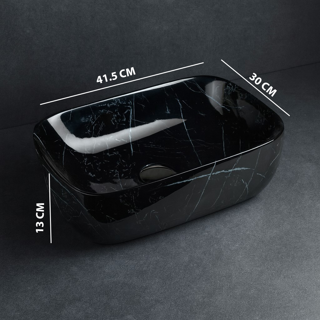 MS-303 XYLOAN TABLE TOP BASIN GLOSSY (16"X12") - Image 3