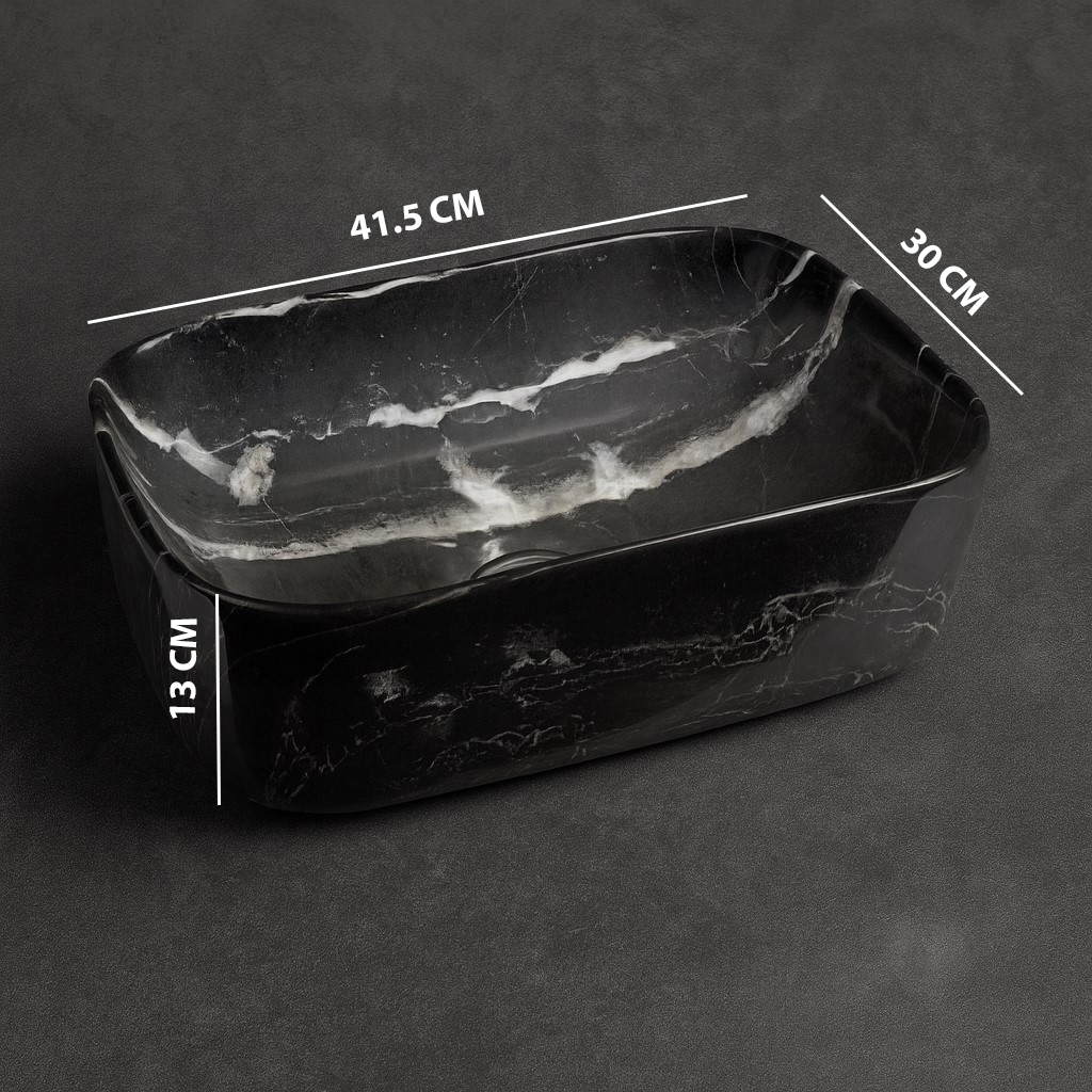 MS-306 XYLOAN TABLE TOP BASIN GLOSSY (16"X12") - Image 3