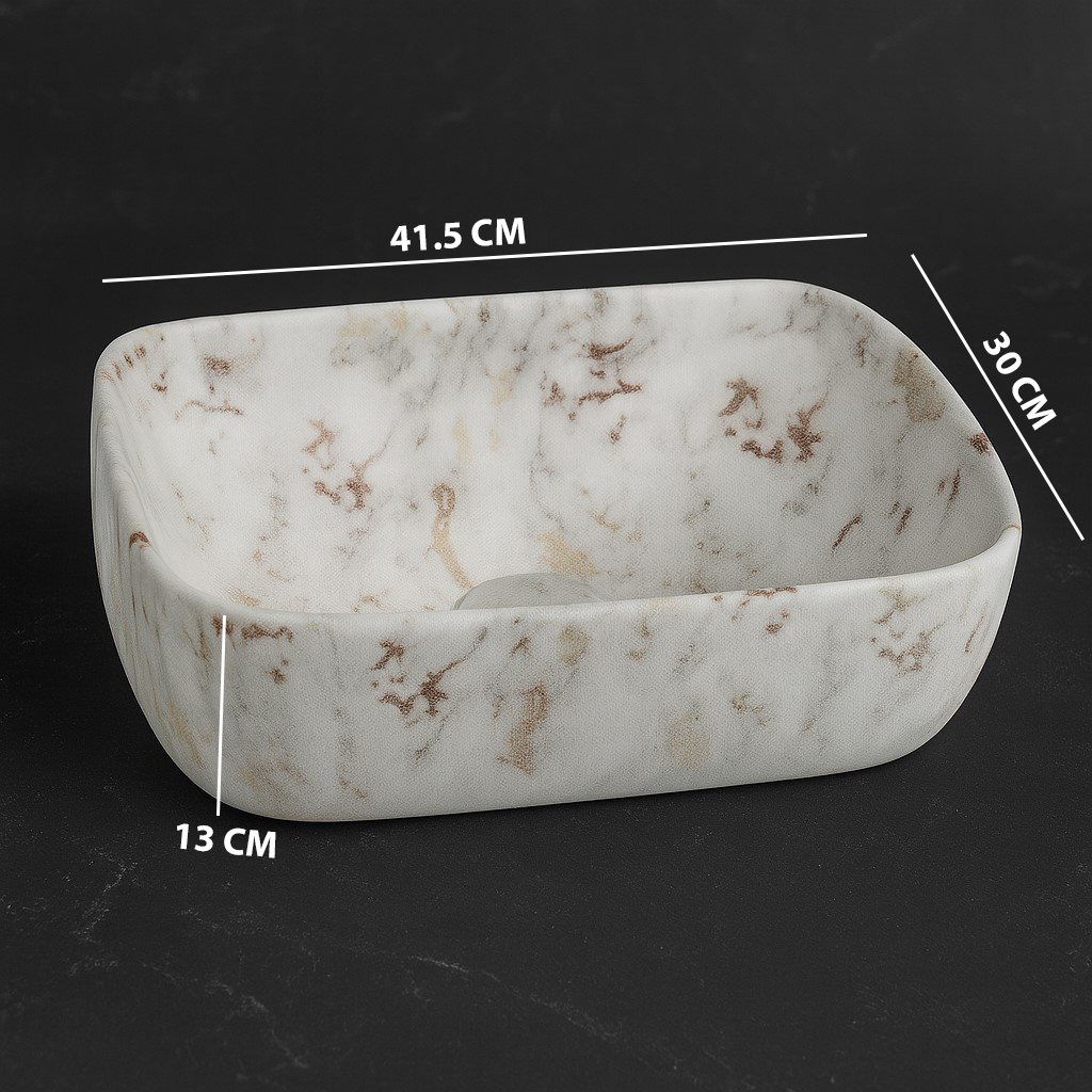 MS-309 XYLOAN TABLE TOP BASIN GLOSSY (16"X12") - Image 3
