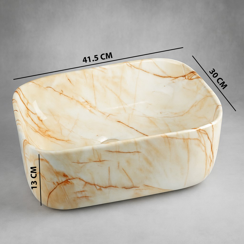 MS-310 XYLOAN TABLE TOP BASIN GLOSSY (16"X12") - Image 3