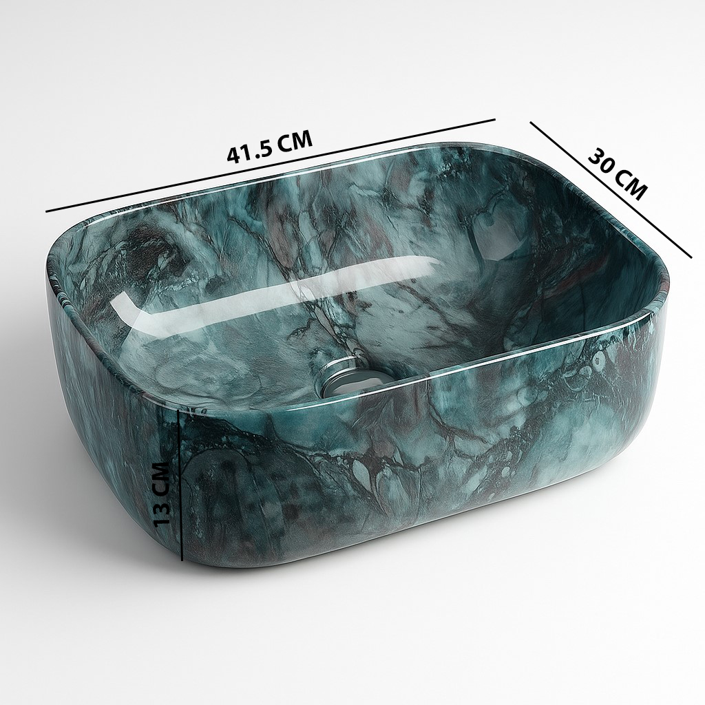 MS-312 XYLOAN TABLE TOP BASIN GLOSSY (16"X12") - Image 3