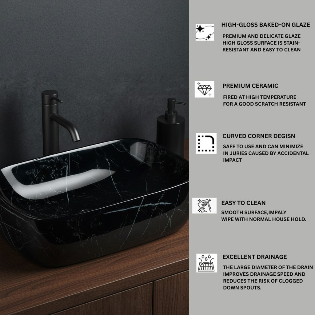 MS-313 XYLOAN TABLE TOP BASIN MATT (16"X12") - Image 4