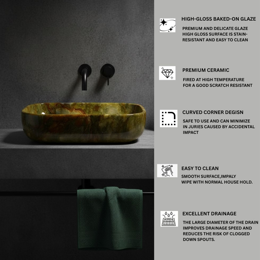 MS-403 XYLOAN TABLE TOP BASIN GLOSSY (18"X13") - Image 4