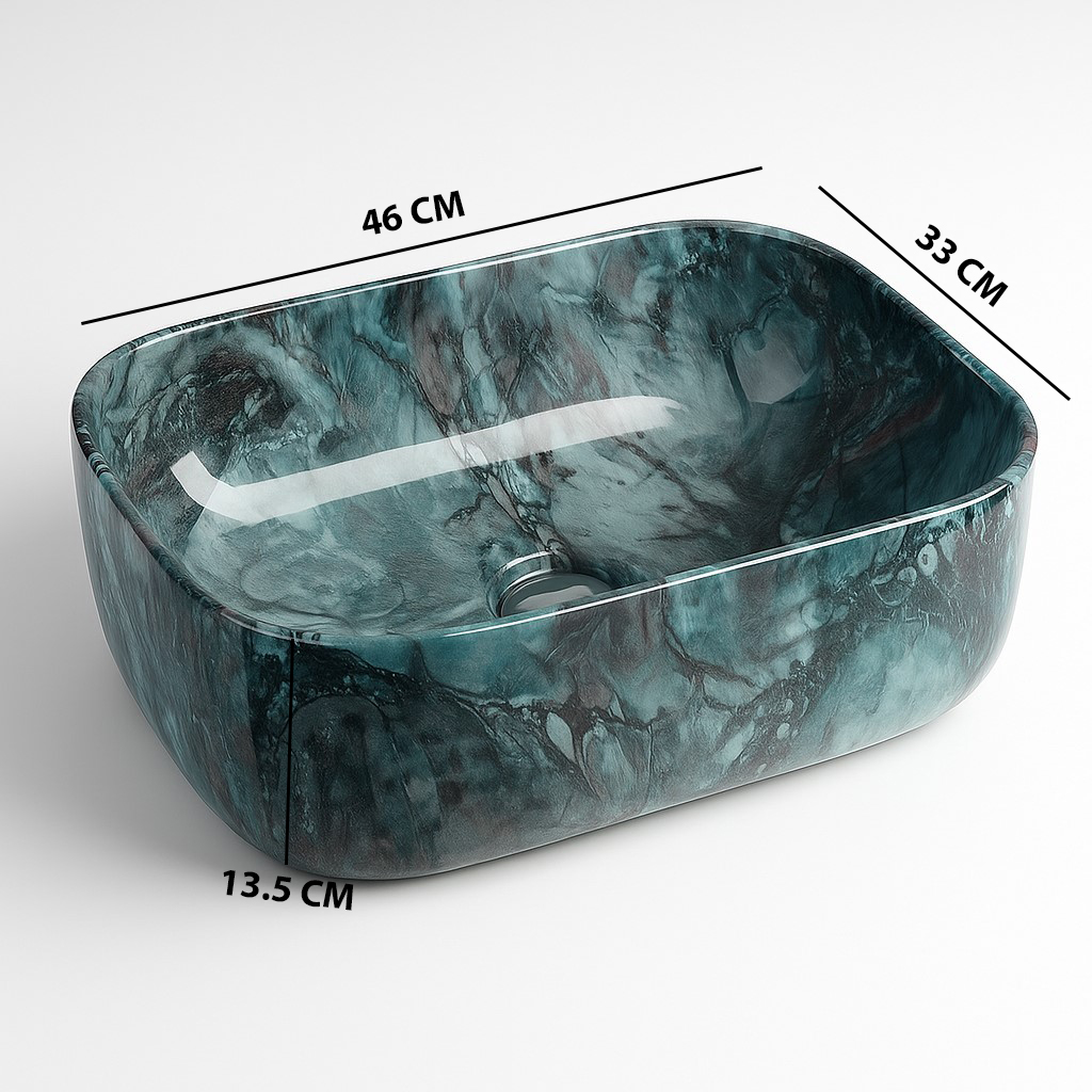 MS-404 XYLOAN TABLE TOP BASIN GLOSSY (18"X13") - Image 3