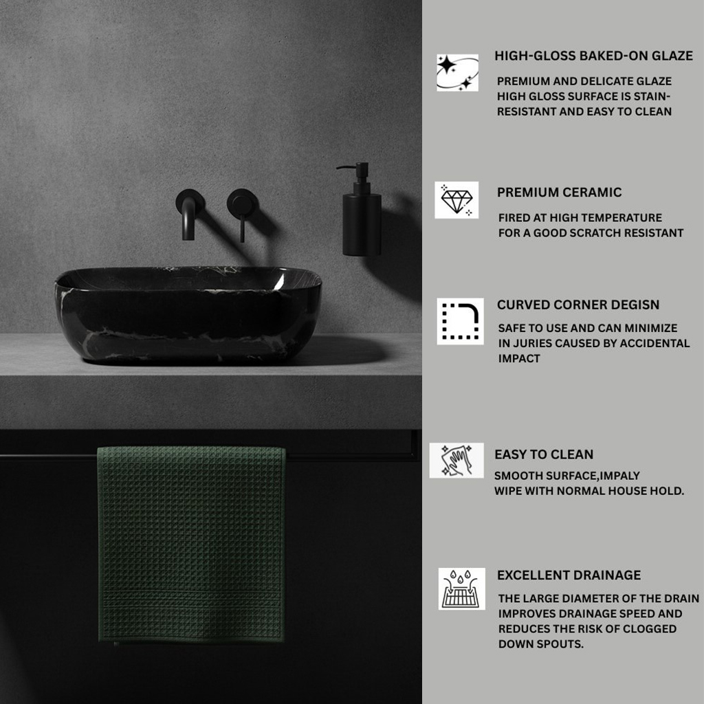 MS-409 XYLOAN TABLE TOP BASIN GLOSSY (18"X13") - Image 4