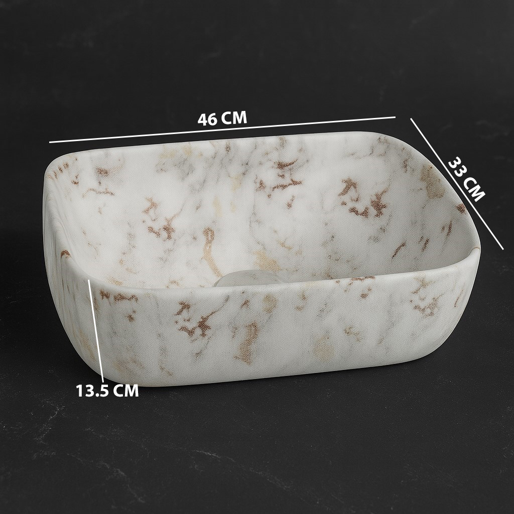 MS-410 XYLOAN TABLE TOP BASIN GLOSSY (18"X13") - Image 3