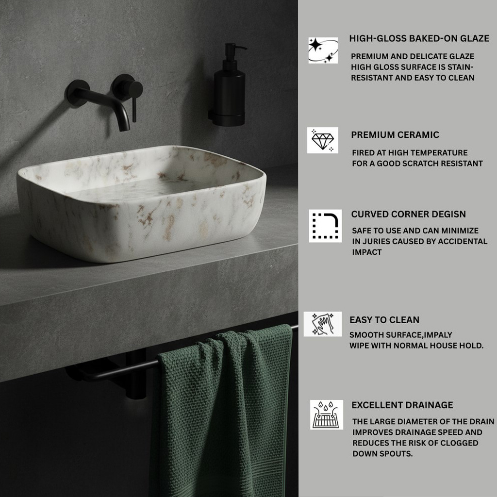 MS-410 XYLOAN TABLE TOP BASIN GLOSSY (18"X13") - Image 4
