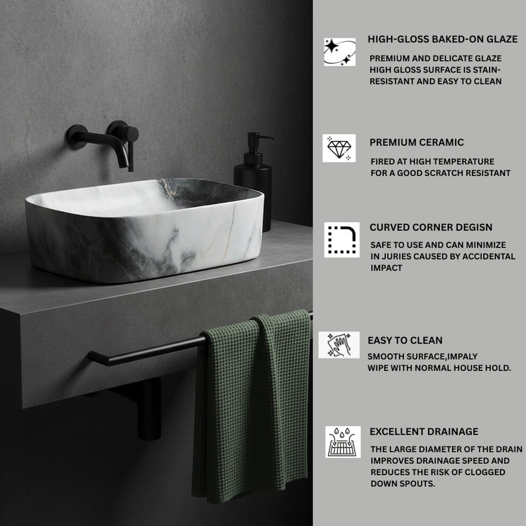 MS-411 XYLOAN TABLE TOP BASIN GLOSSY (18"X13") - Image 4
