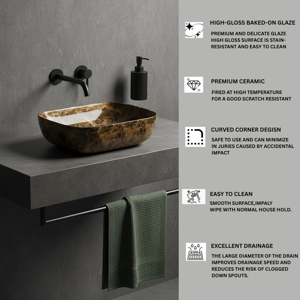 MS-415 XYLOAN TABLE TOP BASIN GLOSSY (18"X13") - Image 4
