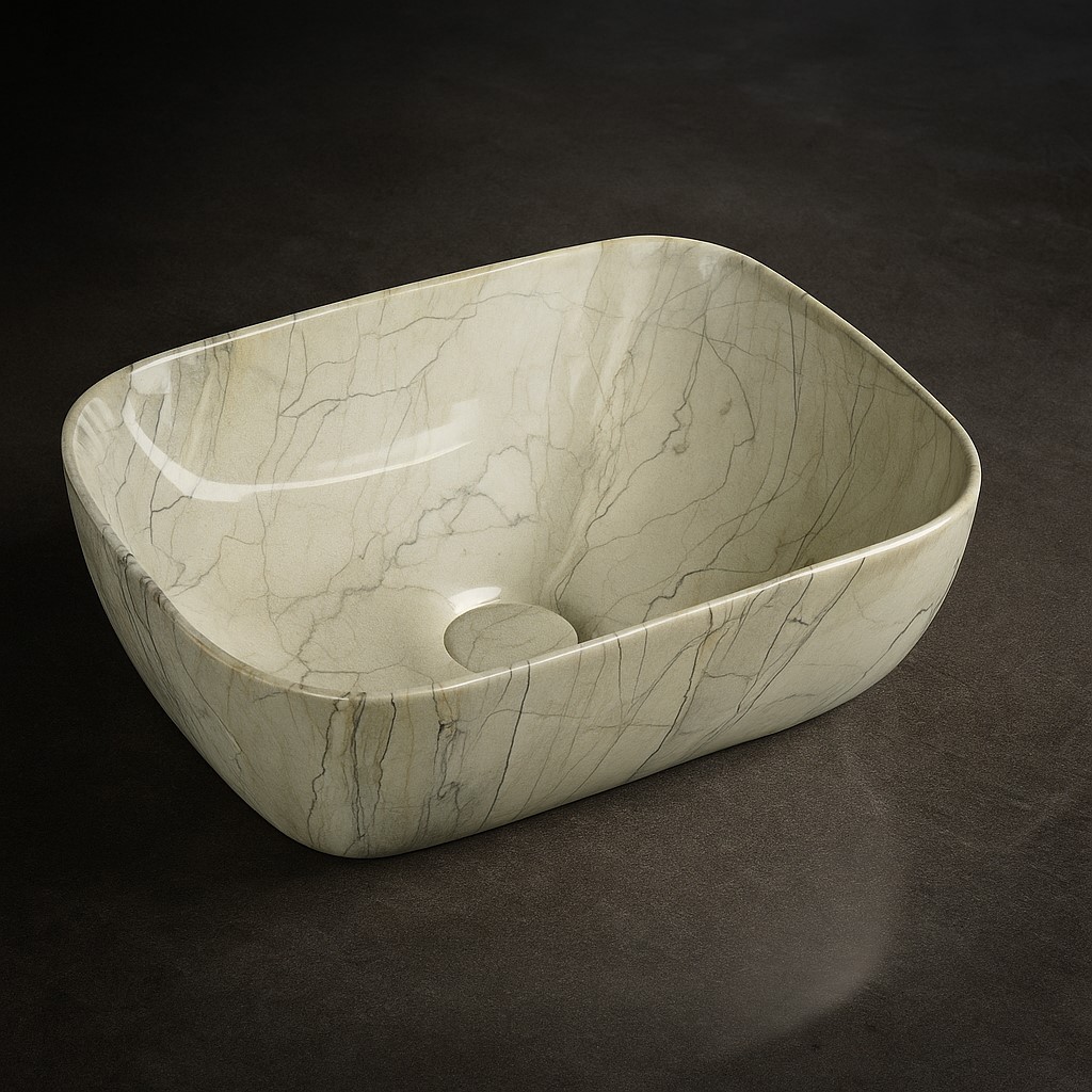 MS-416 XYLOAN TABLE TOP BASIN GLOSSY (18"X13")
