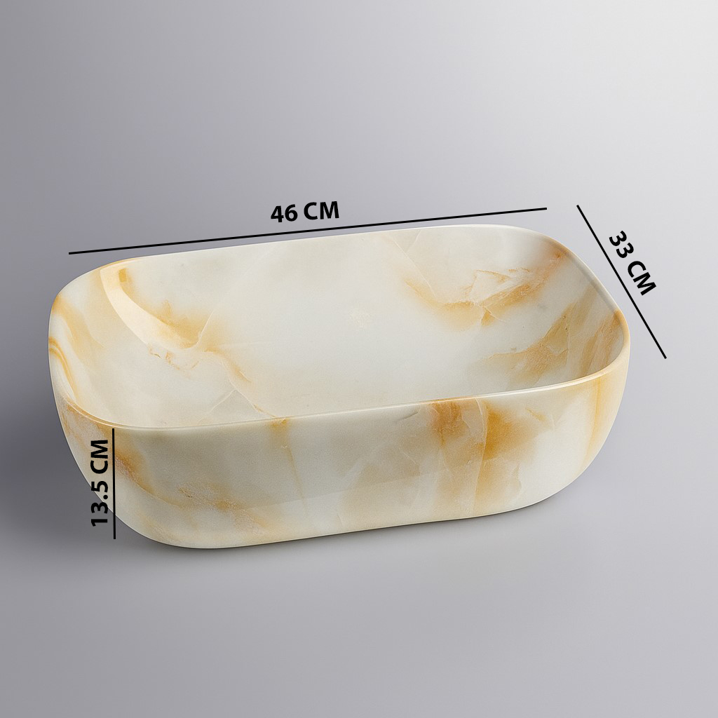 MS-417 XYLOAN TABLE TOP BASIN GLOSSY (18"X13") - Image 3