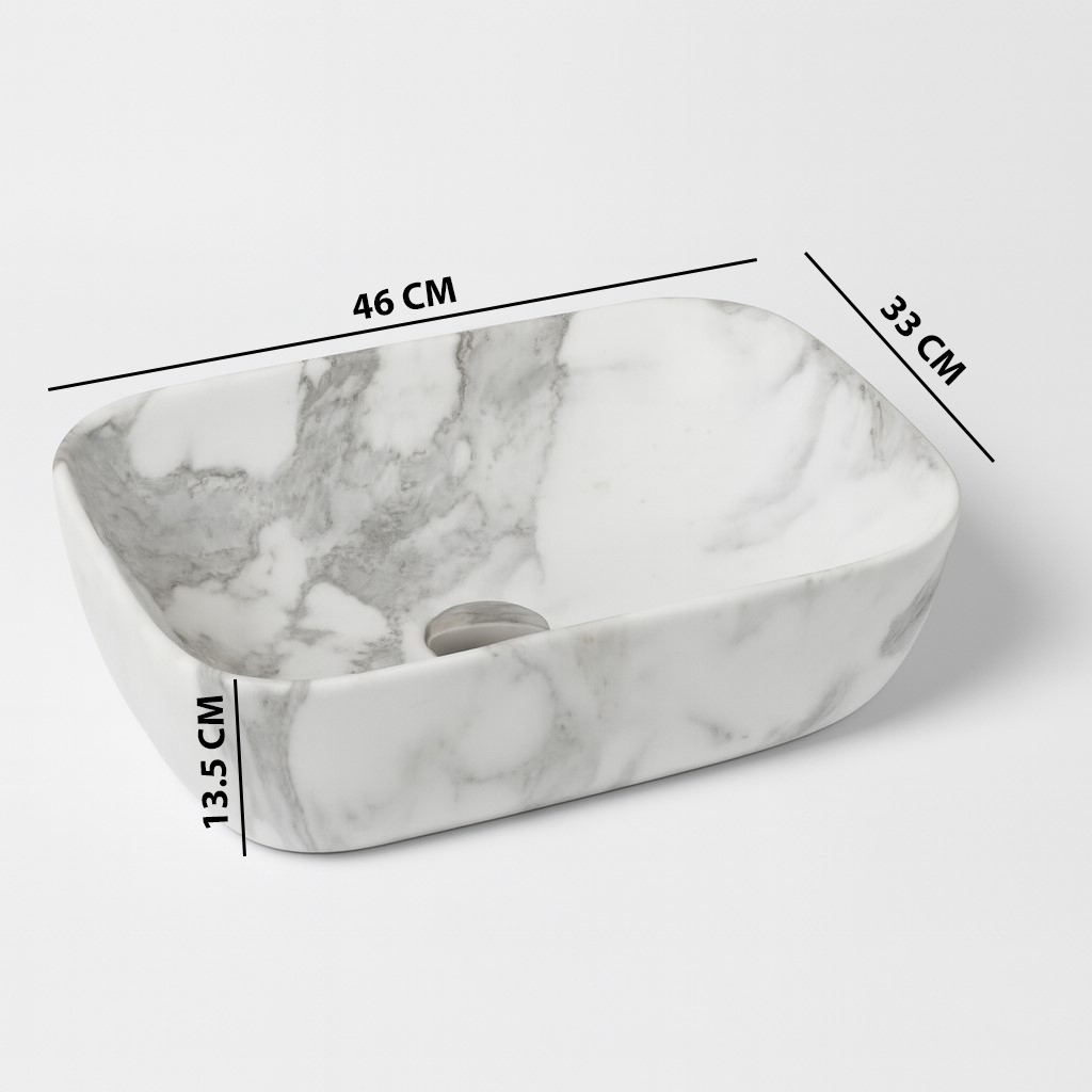MS-419 XYLOAN TABLE TOP BASIN MATT (18"X13") - Image 3