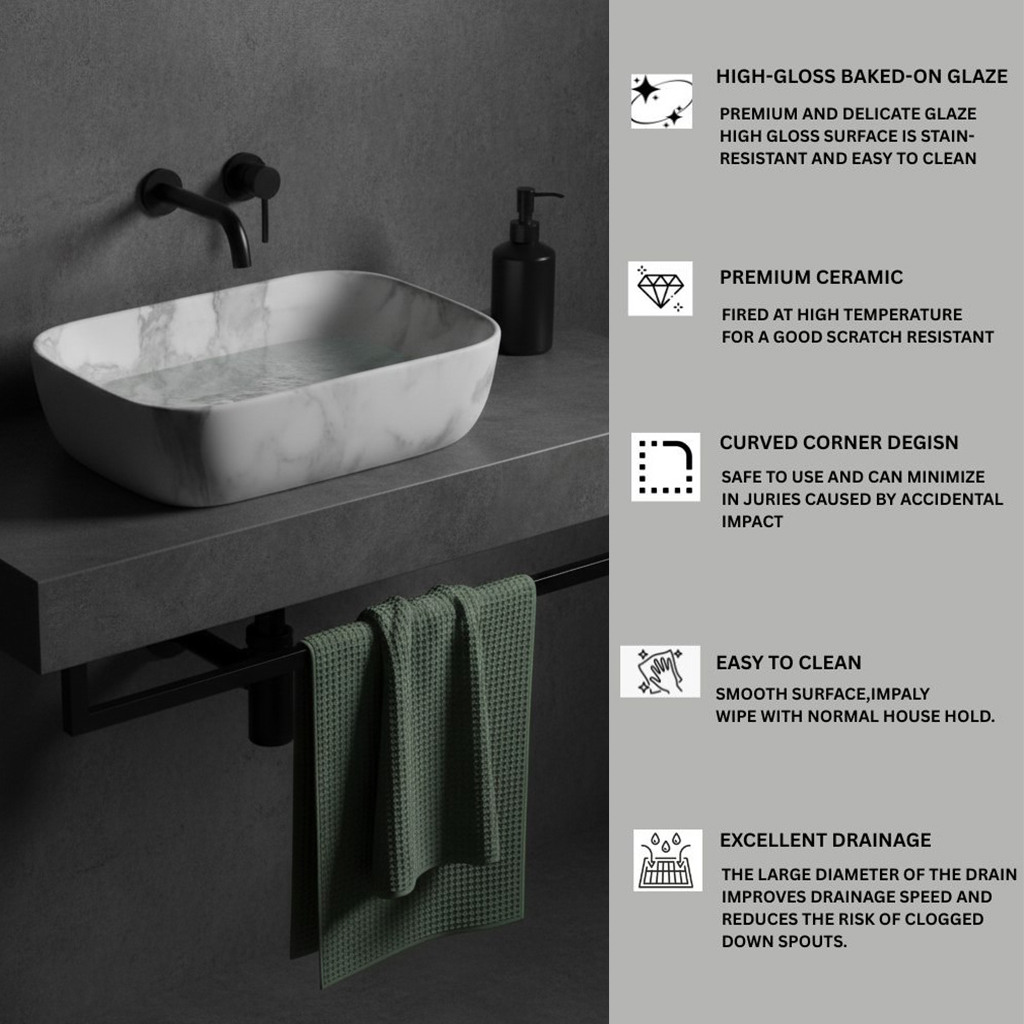 MS-419 XYLOAN TABLE TOP BASIN MATT (18"X13") - Image 4
