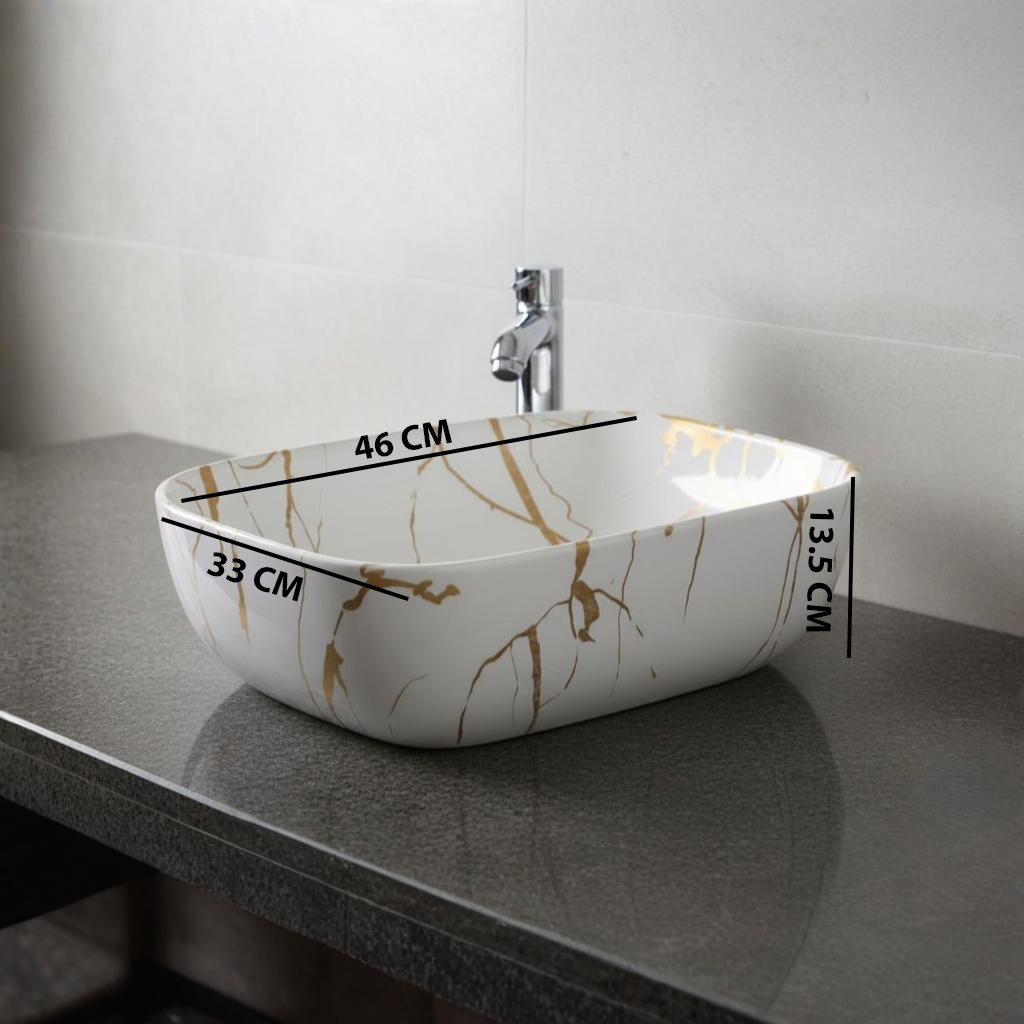 MS-422 XYLOAN TABLE TOP BASIN GLOSSY (18"X13") - Image 3