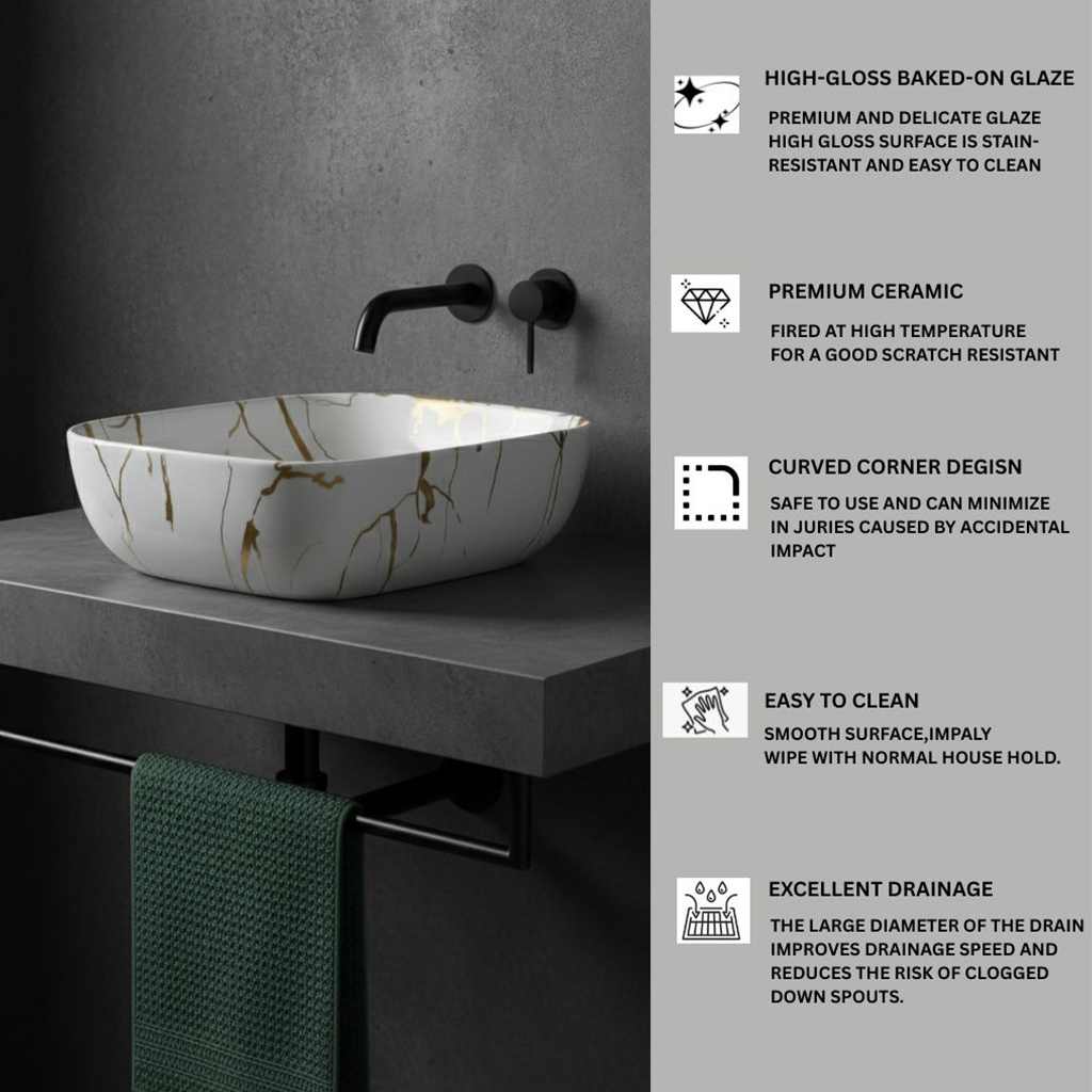 MS-422 XYLOAN TABLE TOP BASIN GLOSSY (18"X13") - Image 4