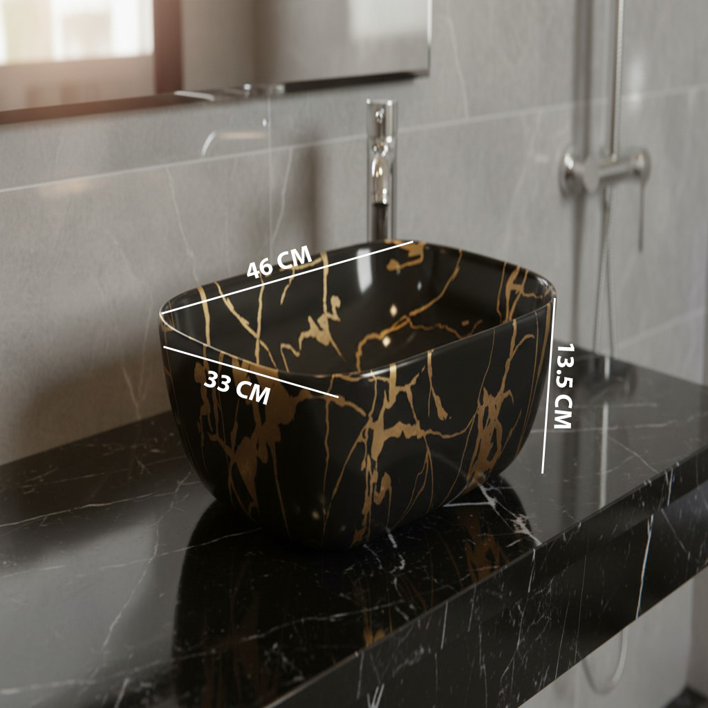 MS-423 XYLOAN TABLE TOP BASIN GLOSSY (18"X13") - Image 3