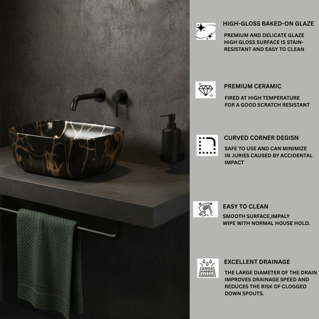 MS-423 XYLOAN TABLE TOP BASIN GLOSSY (18"X13") - Image 4