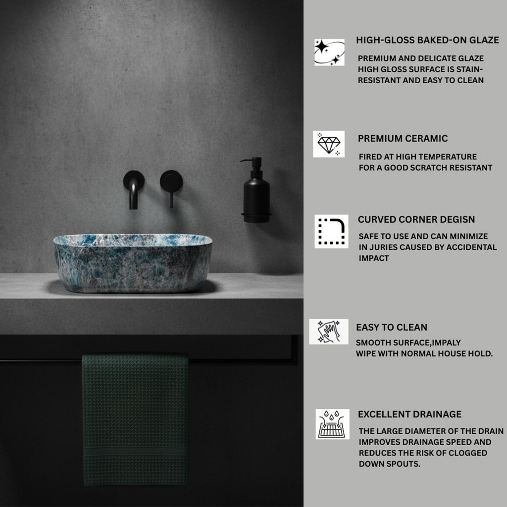 MS-424 XYLOAN TABLE TOP BASIN GLOSSY (18"X13") - Image 4