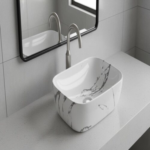 MS-427 XYLOAN TABLE TOP BASIN GLOSSY (18"X13")