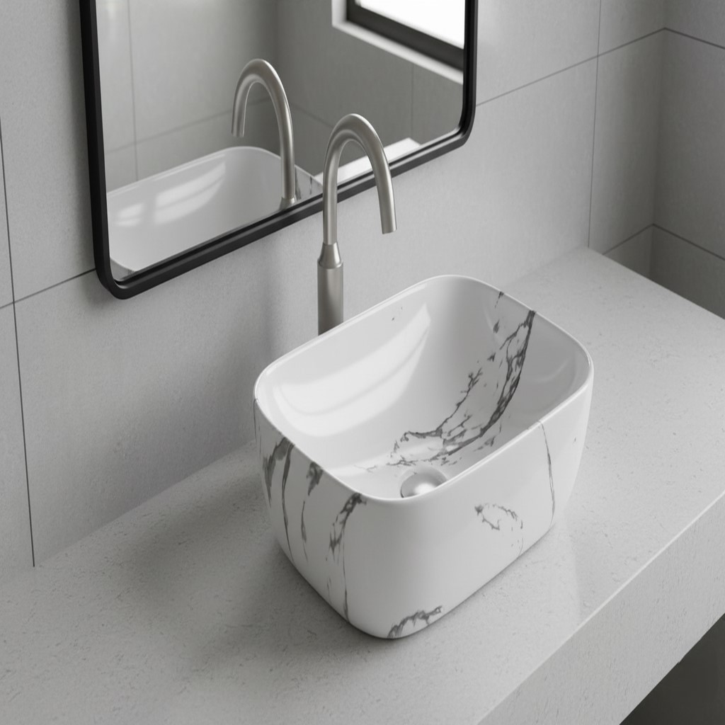MS-427 XYLOAN TABLE TOP BASIN GLOSSY (18"X13")