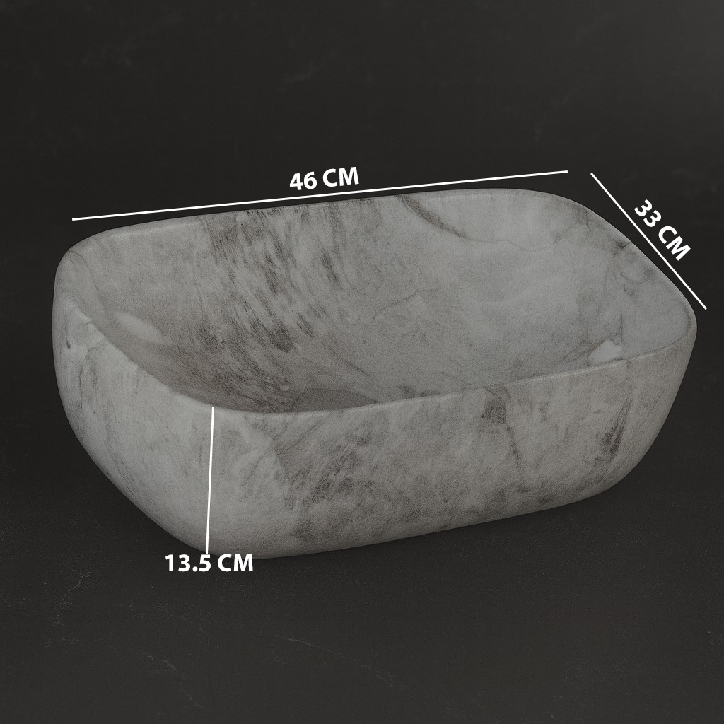 MS-428 XYLOAN TABLE TOP BASIN GLOSSY (18"X13") - Image 3