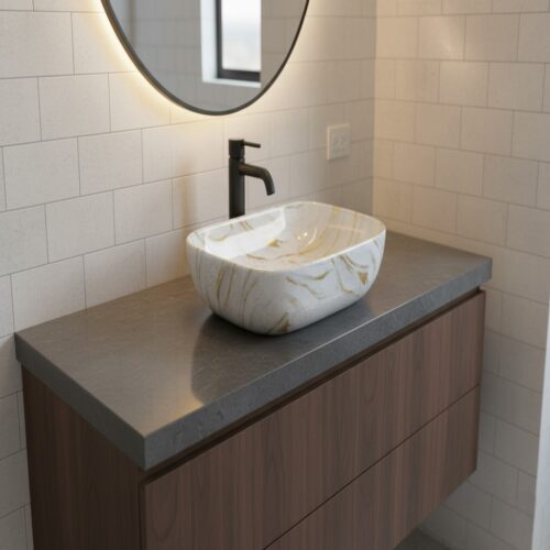 MS-431 XYLOAN TABLE TOP BASIN GLOSSY (18"X13")