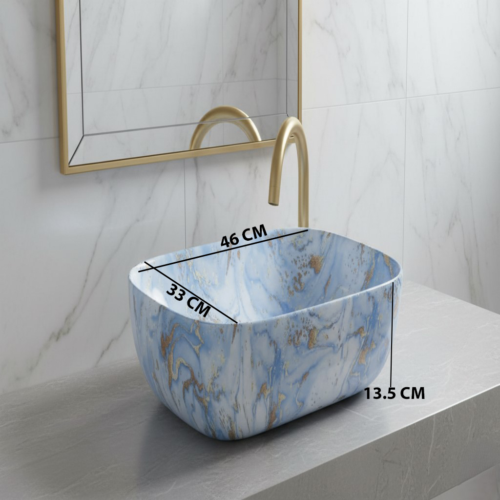 MS-433 XYLOAN TABLE TOP BASIN GLOSSY (18"X13") - Image 3