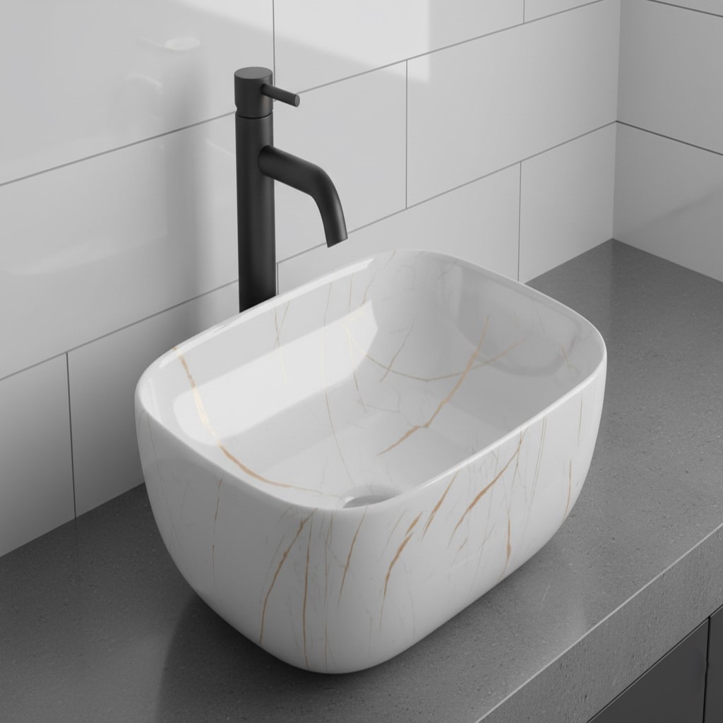MS-434 XYLOAN TABLE TOP BASIN GLOSSY (18"X13")