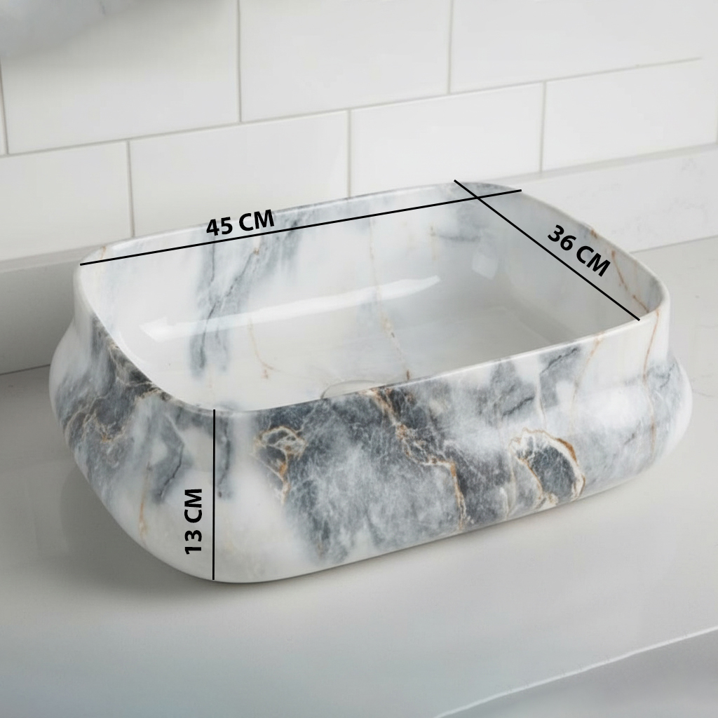 MS-501 XYLOAN TABLE TOP BASIN GLOSSY (18"X14") - Image 4