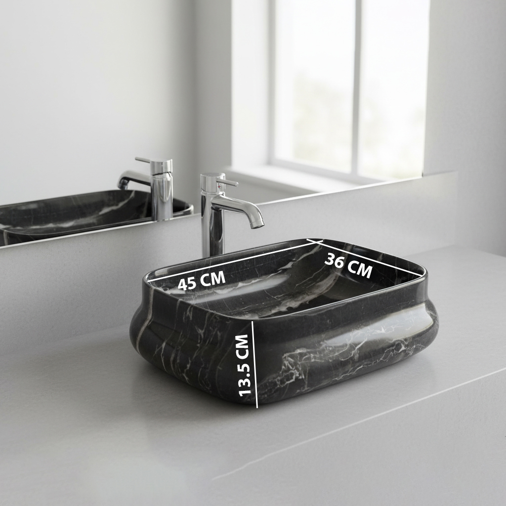 MS-502 XYLOAN TABLE TOP BASIN GLOSSY (18"X14") - Image 3