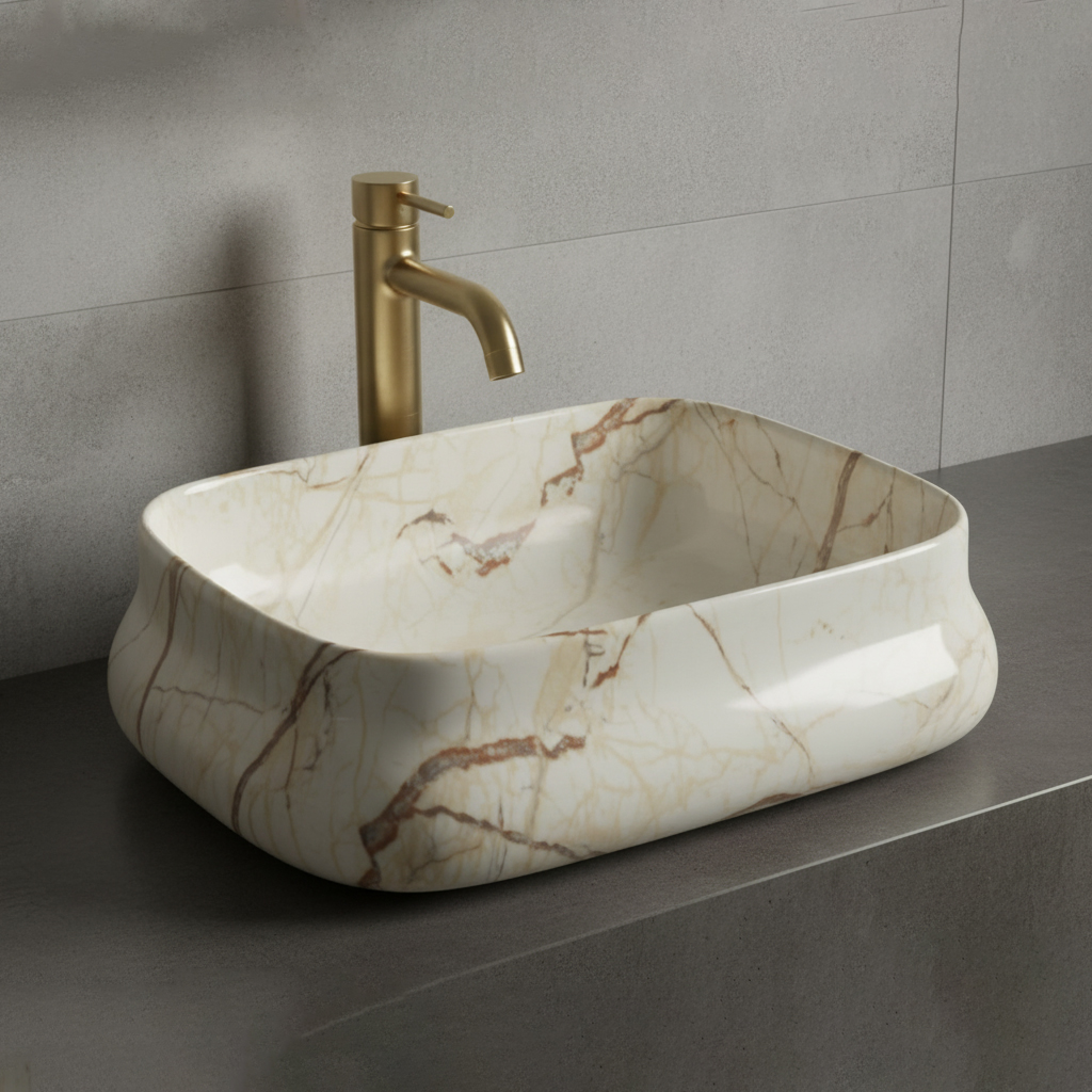 MS-503 XYLOAN TABLE TOP BASIN GLOSSY (18"X14")