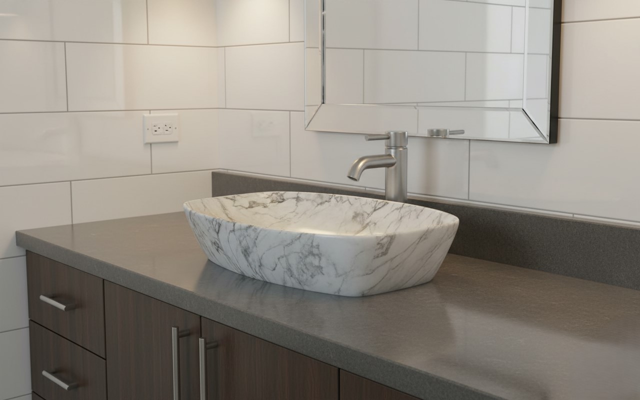 MS-601 XYLOAN TABLE TOP BASIN GLOSSY (24"X15")