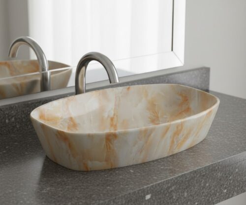 MS-603 XYLOAN TABLE TOP BASIN GLOSSY (24"X15")